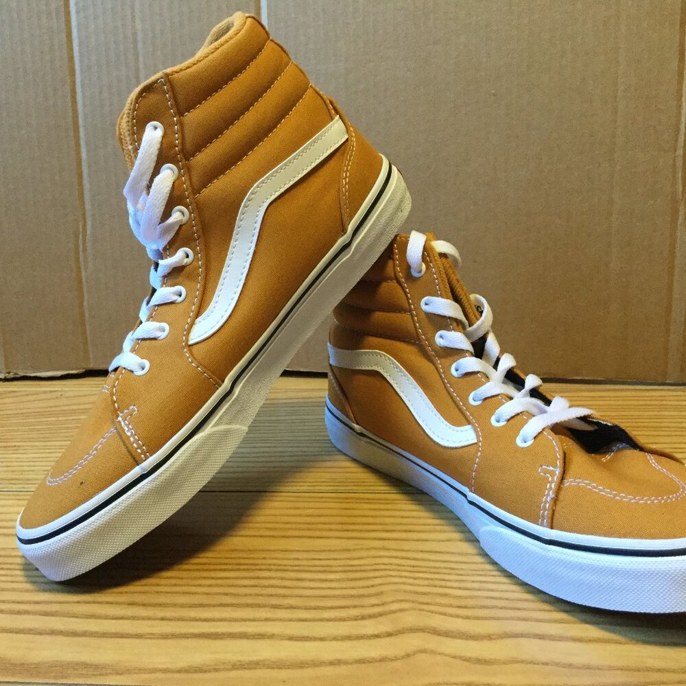 Vans Sk8-Hi Shoes Desert Sun Orange Size 6 Youth New Without Tag, Never Used